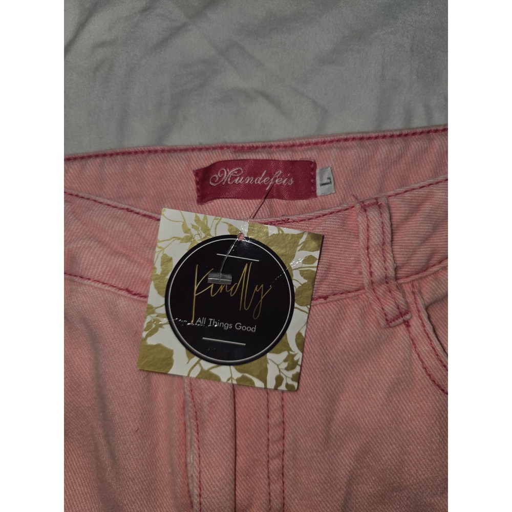 Mandefeis Jeans‎ Pink Size L. NWT Flare Legs.30" Waist 30" Long. Vintage,...